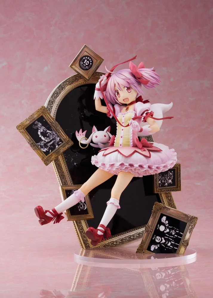 Puella Magi Madoka Magica Statue 1/7 Madoka Kaname 10th Anniversary Ver. 25 cm - Caixa Danificada